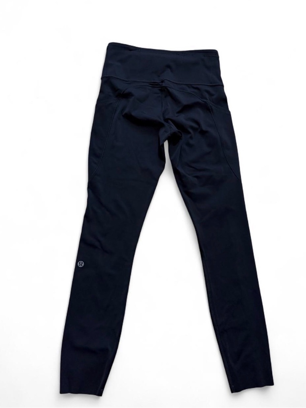 Lululemon Fast and Free High Rise Tight 25” Nulux Black Side Pockets Size 4